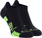 Trailfly Sock Low Zwart/Vert Chaussettes de Chaussettes de course Basses