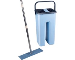 alpina Dweilsysteem met Emmer - Dweil incl. 2 Microvezeldoeken - voor Harde Vloeren - 360° Draaibaar alpina Dweilsysteem met Emmer - Dweil incl. 2 Microvezeldoeken - voor Harde Vloeren - 360° Draaibaar
