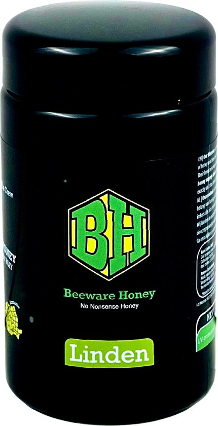 Beeware Honey - Rauwe honing - Rauwe lindehoning - 280g - No Nonsense Honey