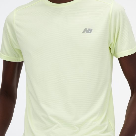 New Balance Run T-Shirt Chemise de sport pour hommes - LIMELIGHT - Taille 2XL