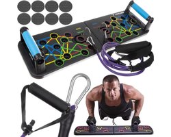 foto van Push up Bord - Push up Bars - Push up Grips - Opdruksteun - Pull up Bar - Thuis Sporten - Opdruksteun - Fitness Elastiek