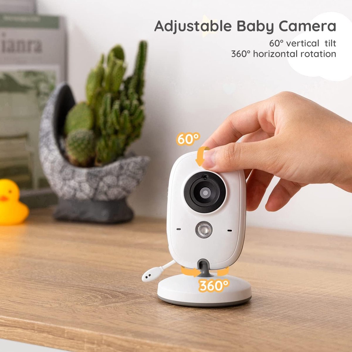 BOIFUN 3,2-inch videobabyfoon met VOX thumbnail 4