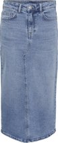 Pieces Rok Pcbella Mw Long Denim Skirt Bc 17147761 Medium Blue Denim Dames Maat - XS