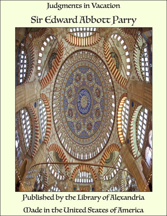 Judgments in Vacation