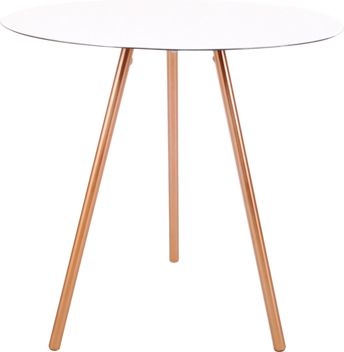 XLBoom Elle Bijzettafel Laag - Wit - Aluminium - 45 × 45 × 40,5 cm