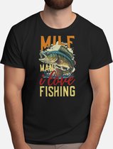 Milf man i love fishing - T Shirt - Fishing - Gift - Cadeau - Angling - Fisherman - CatchOfTheDay - Vissen - Hengelsport - Visser - VangstVanDeDag - Vliegvissen