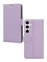 Mobilize Telefoonhoesje geschikt voor Samsung Galaxy S24 Hoesje | Mobilize Premium Gelly Wallet Bookcase Portemonnee | Pasjeshouder voor 3 Pasjes | Telefoonhoesje voor Pinpas / OV Kaart / Rijbewijs - Paars