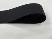 Elastiek band 8 cm breed - zwart bandelastiek - blister 3 m