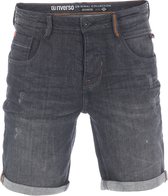 riverso Heren Short Broeken RIVTom regular/straight Fit Zwart W 40 Volwassenen Stretch Jeans Korte Broek