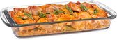 Marinex Plat à four en verre borosilicate - rectangle - 2,9 litres - 39 x 24 x 5 cm - plat de service