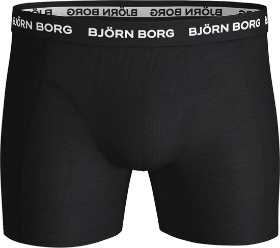 Bjorn Borg Solid Essential Heren Boxershort-3P-Zwart-Maat L - Björn Borg