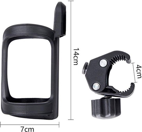 Universele Bekerhouder - Buggy Bekerhouder - Cupholder Kinderwagen - Wandelwagen flessenhouder - 360 graden rotatie - Eenvoudig te Monteren - drinkwater - bekerhouder - snelsluiting - universeel - voor fietsen, mountainbikes, kinderwagen en rolstoel van MyFriend — afbeelding 5