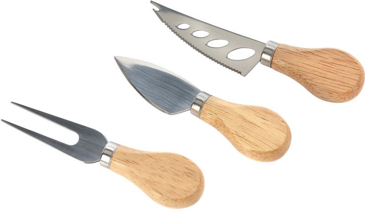 Excellent Houseware Kaasmesjes - Set Van 3 Stuks