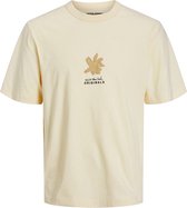 Jack & Jones T-shirt Joreaster Activity Tee Ss Crew Neck 12251966 Buttercream/flower Mannen Maat - M
