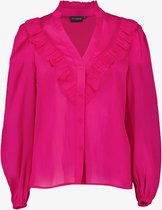 TwoDay dames blouse met ruches roze - Maat M