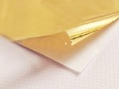 Goudkleurige blad vellen - 10 stuks - goud geel Nail art - imitatie bladgoud - zeer dun snipper papier