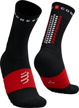 Compressport | Ultra Trail Socks V2.0 | Unisex Trailsokken | Black/White/Core Red | 35-38 -