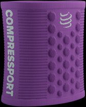 Compressport | Sweatbands 3D Dots | Zweetbandjes | Royal Lilac / White | One Size -