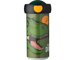 foto van Mepal schoolbeker Campus – 300 ml – Sluit goed af – Drinkbeker voor kinderen – Dino