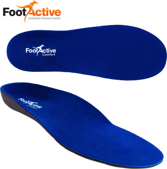 FootActive* Balance Blue inlegzolen – unieke ondersteunende inlegzool voor heren en dames – ontwikkeld door podologen - verbetert houding – voorkomt en verhelpt voetproblemen – voor alle vrije tijds schoenen - maat 39 - 41