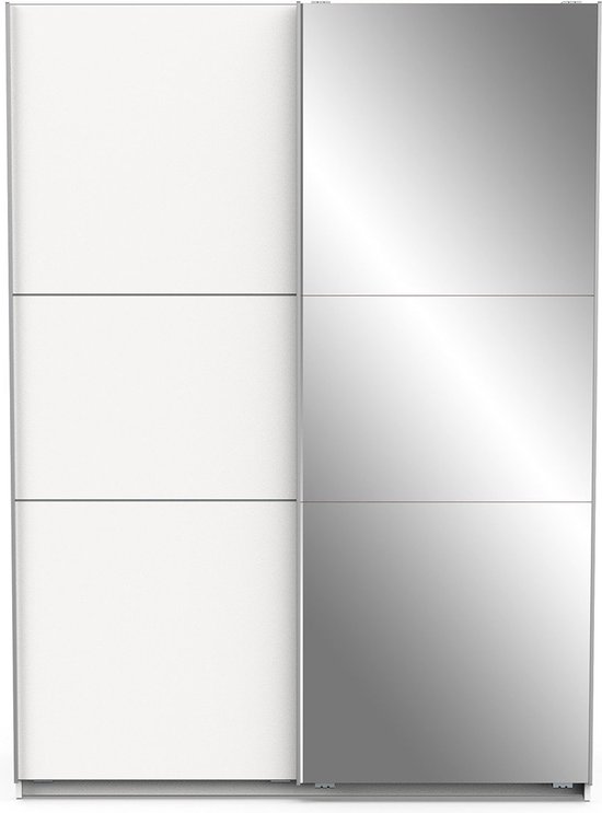 Garderobekast Spectre 148cm met schuifdeuren en spiegel