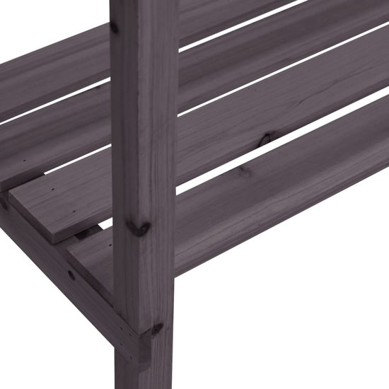 Vidaxl plantentafel met schappen 78x38x82,5 cm massief vurenhout