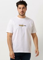 Paul Smith Mens Reg Fit T Shirt Stripe Ps Paulsmith Polo's & T-shirts Heren - Polo shirt - Wit - Maat L