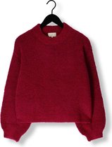 Notre-V Nv-clarice Boucle Knit Blouse Truien & vesten Dames - Sweater - Hoodie - Vest- Fuchsia - Maat L