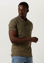 BOSS Pallas regular fit polo - pique - donker beige - Maat: 3XL