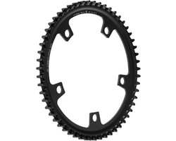 Gates Carbon Drive voortandwiel CDX aluminium 48T Steek 130 Black Anodized