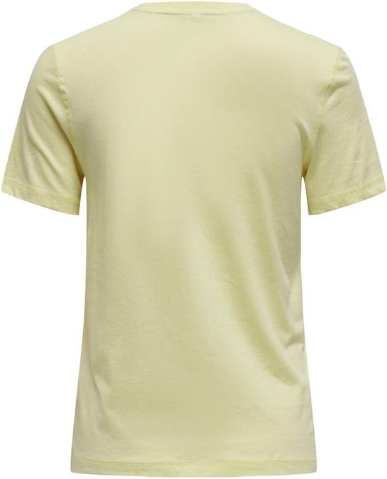 Only Onlsinna Life France Top Pastel Yellow GEEL M