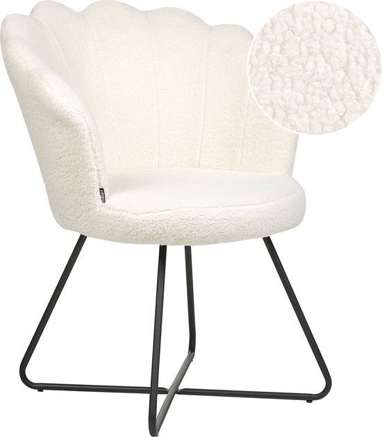 LOVELOCK - Fauteuil - Wit - Bouclé