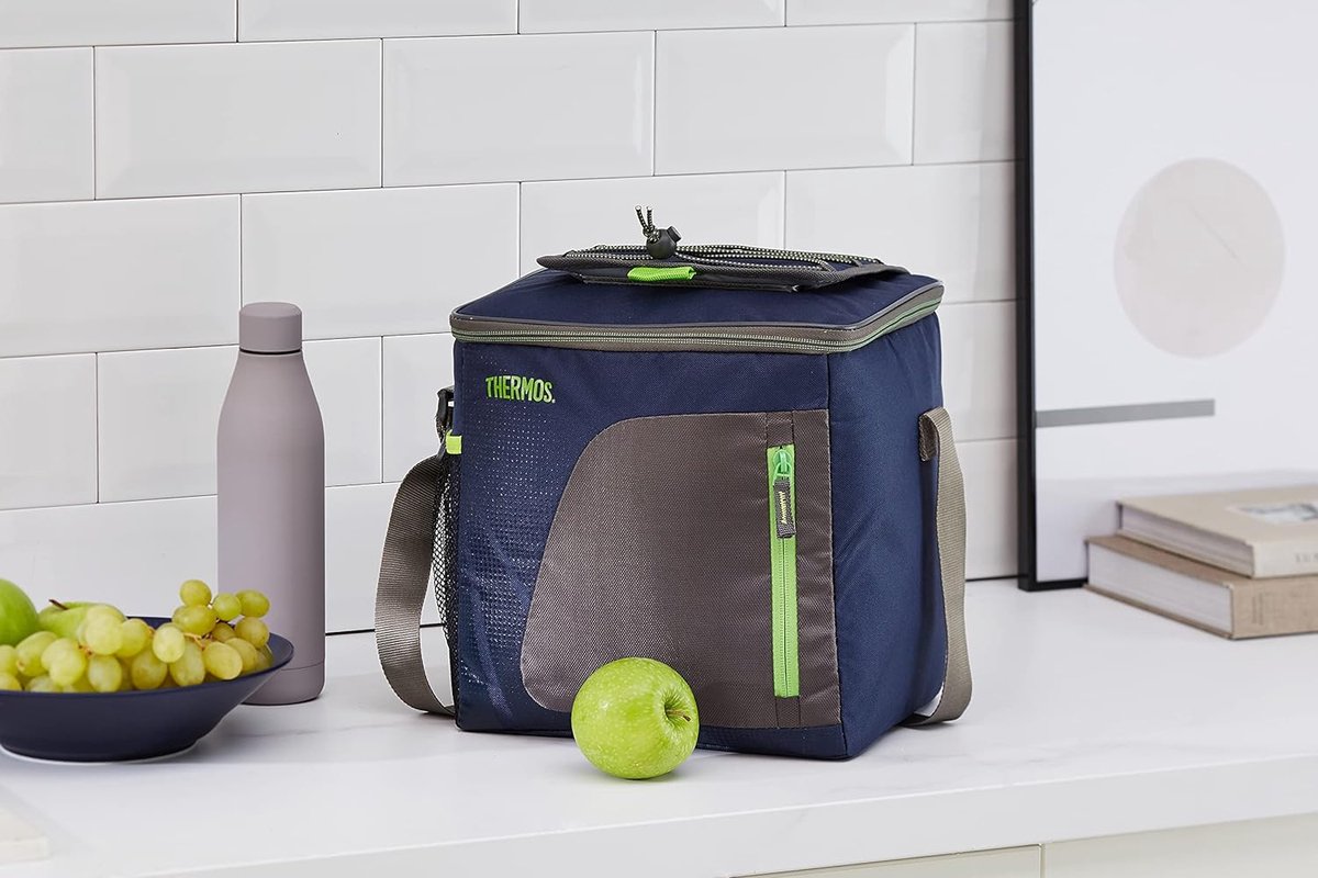 Koeltas Radiance medium 15 liter - geïsoleerde boodschappentas van polyester, blauw 21,6 x 29,2 x 25,4 cm - opvouwbare isoleertas voor sport, picknick, kantoor, auto of vakantie