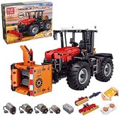 Mould King 17020 - Tractor rood - RC - Bestuurbaar - 2716 onderdelen - Lego compatibel