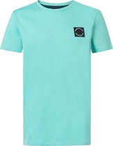 Petrol Industries - Jongens Logo T-shirt Sunkissed - Blauw - Maat 164