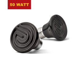 Keramische warmtelamp - 50 Watt - E27 - voor kuikens - reptielen - amfibieën