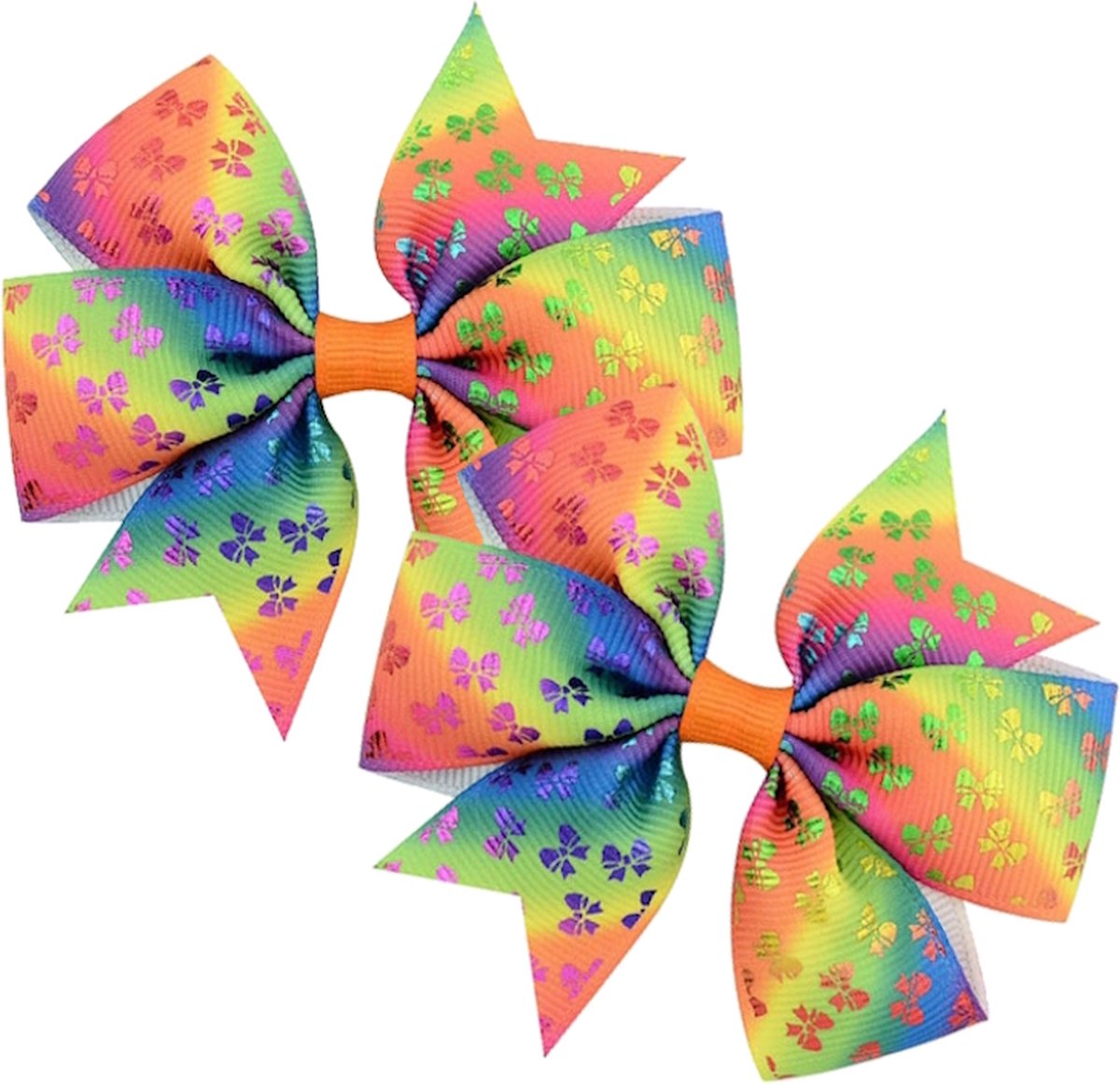 Haarspeld / Haarstrik - Carnaval Bow | Set van 2 Stuks | Clipsluiting - 8 cm | Fashion Favorite