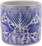 The Ming Garden Collection | Chinees Porselein | Porseleinen Potje Met Vissen | Blauw & Wit