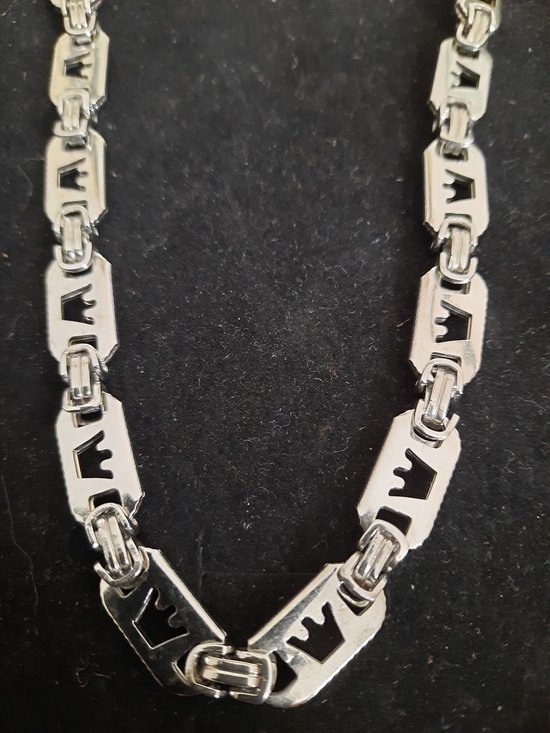 Koningsketting voor heren, roestvrij staal, 7/8 mm