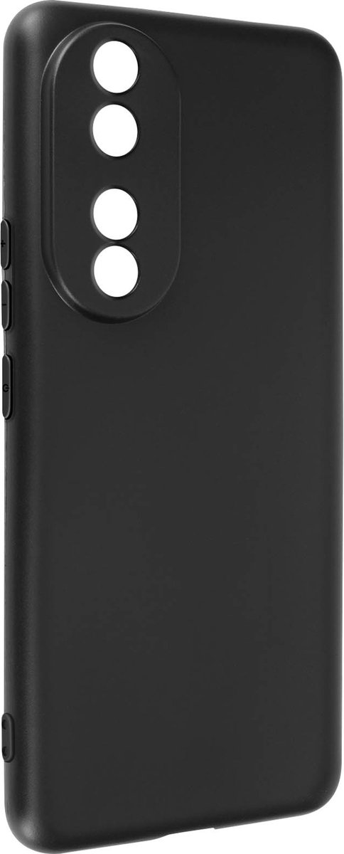 Avizar Case Geschikt voor Honor 90 Zachte siliconen Soft Touch Matte, Zwart