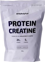 MyBodyFuel - Whey Protein & Creatine - Creamy Cookies - Eiwitpoeder + creatine monohydraat - Eiwit shake - Proteïne poeder - 1000 gram