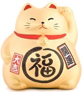 Fine Asianliving Lucky Cat Maneki Neko Goud - Better Fortune