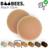 BOOBEES Tepelcovers - 10cm - Peach - Roze Tint - Grote Cup - 100% Siliconen - Herbruikbaar & Waterbestendig - BH Accessoire - Discrete Tepelbedekkers