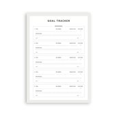Planbooks - Goal Tracker - A4 - Goals Planner - Deskplanner - To Do Planner
