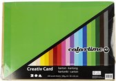 Karton - Hobbykarton - 20 Verschillende Kleuren - DIY - Knutselen - A3 - 29,7x42cm - 180 grams - Creotime - 300 vellen