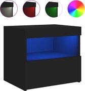 vidaXL-Nachtkastje-met-LED-verlichting-50x40x45-cm-zwart