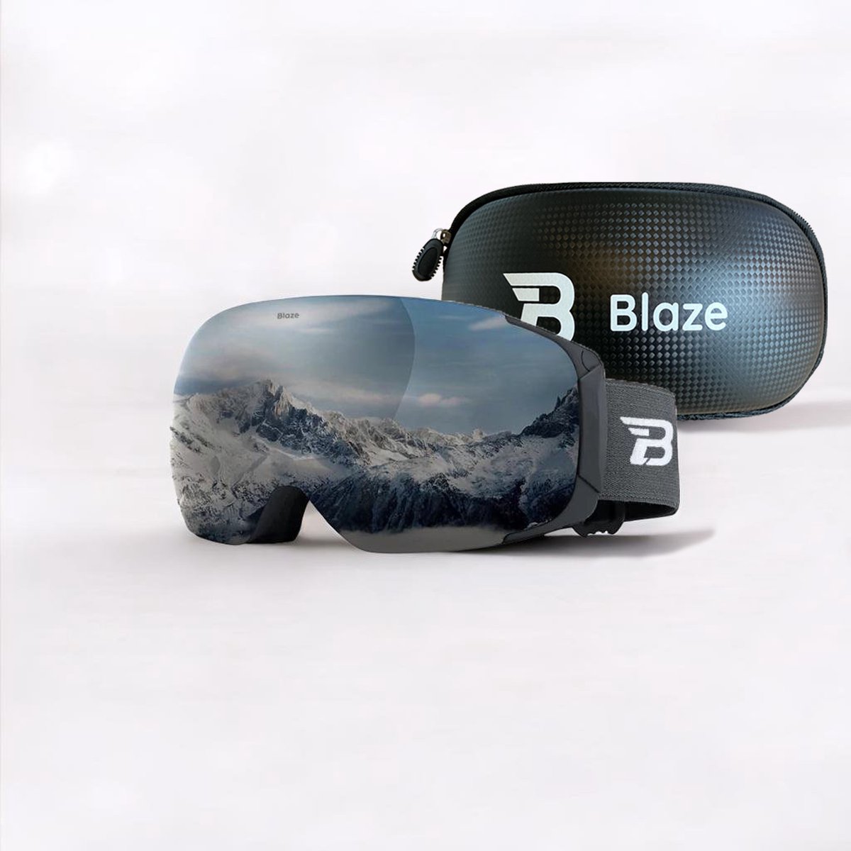 Blaze skibril Icy Peak zilver - categorie 3 - dames heren
