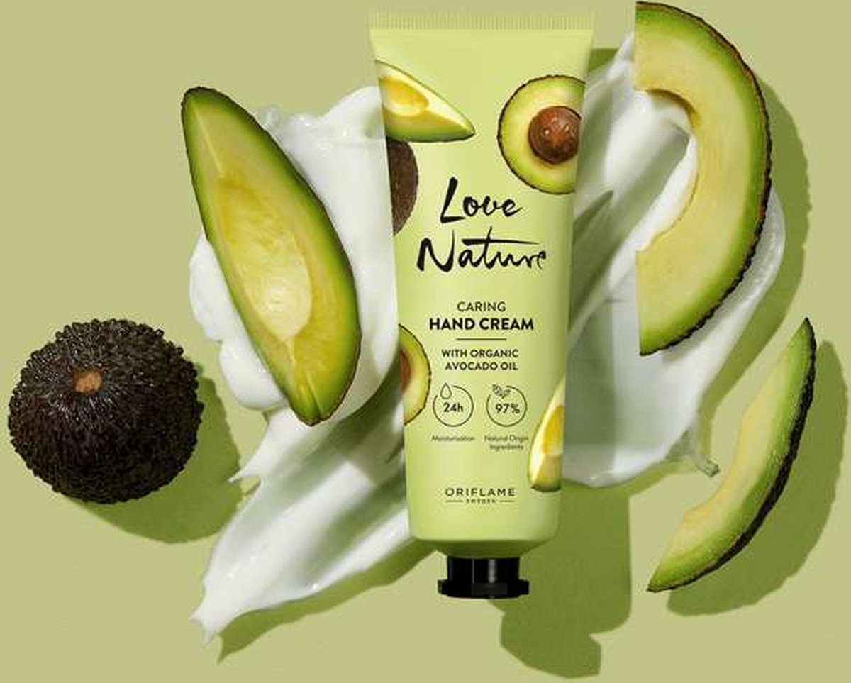 LOVE NATURE Caring Hand Cream with Organic Avocado Oil