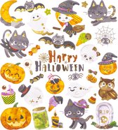 Luxe Stickervel Halloween met Goudfolie Accenten - Halloween Stickers - Kaarten Maken - Knutselen Kind - Knutselen Volwassenen - Scrapbooking - Halloween Decoratie
