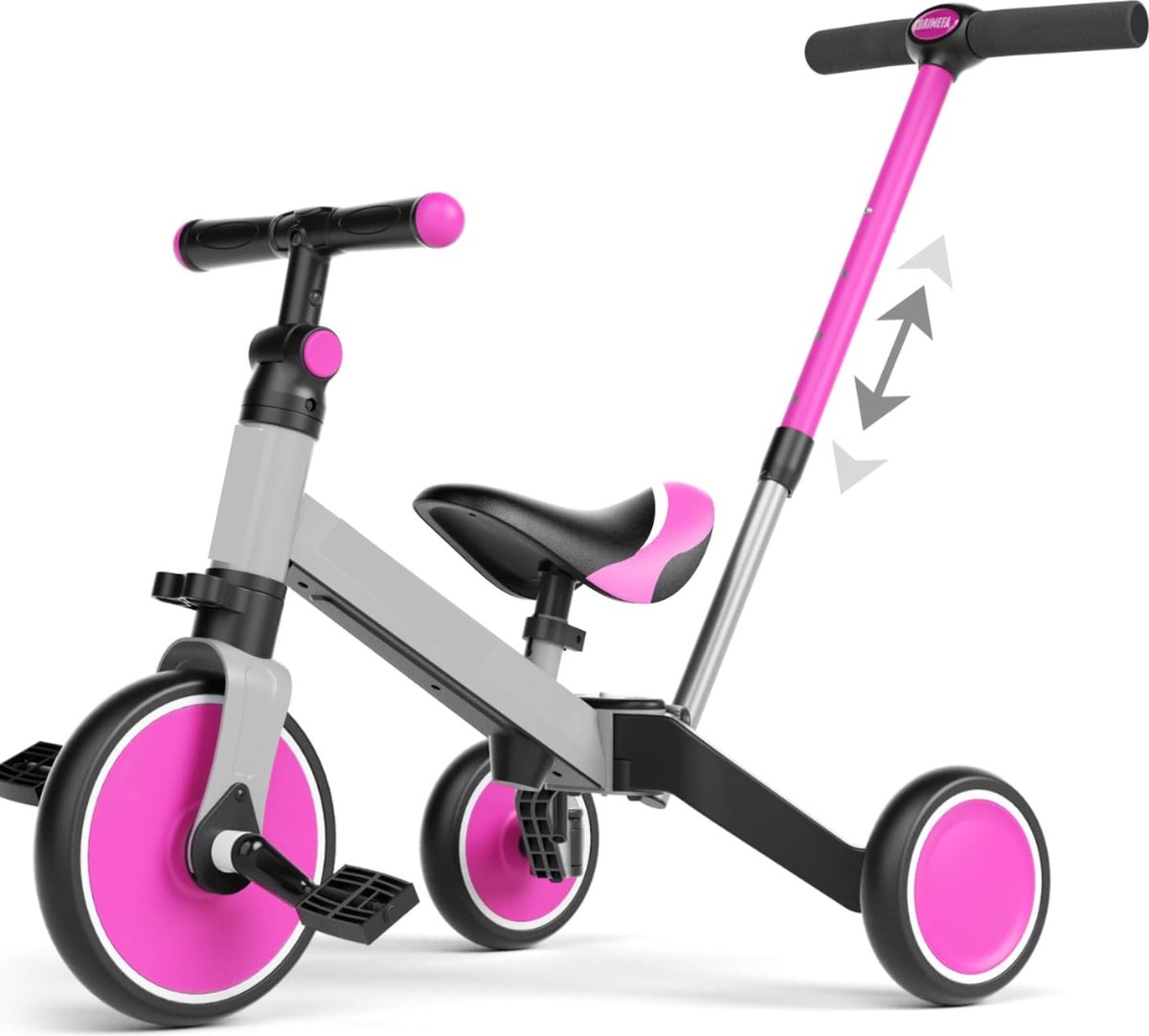Löwenrad loopfiets met staplank 12 inch, mint